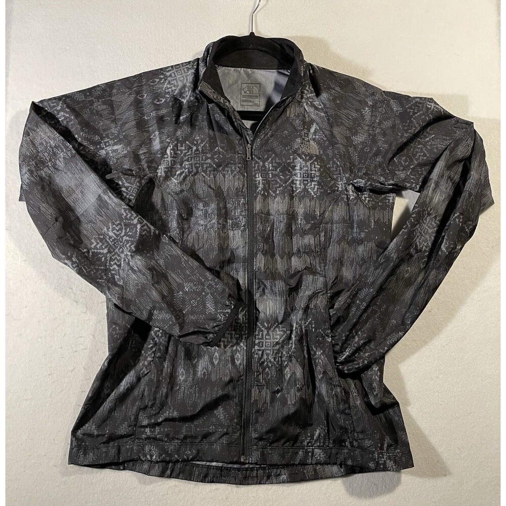 North Face Womens Ambition Jacket - TNF Black Reflective Weaver Flash Dry Size M